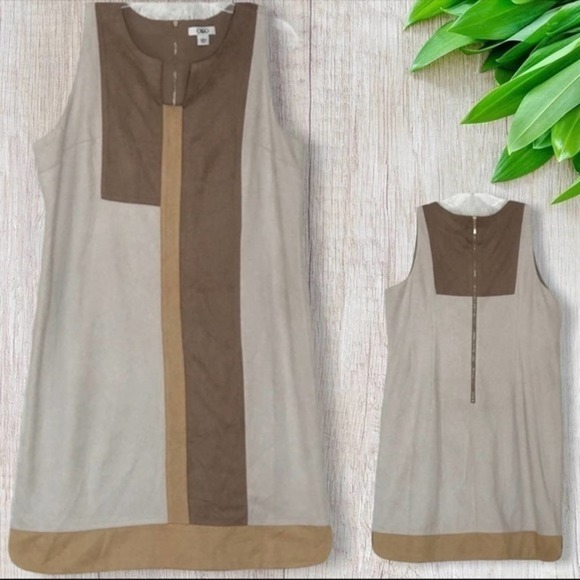 Cato Dresses & Skirts - 𝅺cato Color Block Polyester Suede Dress NWOT Size Large